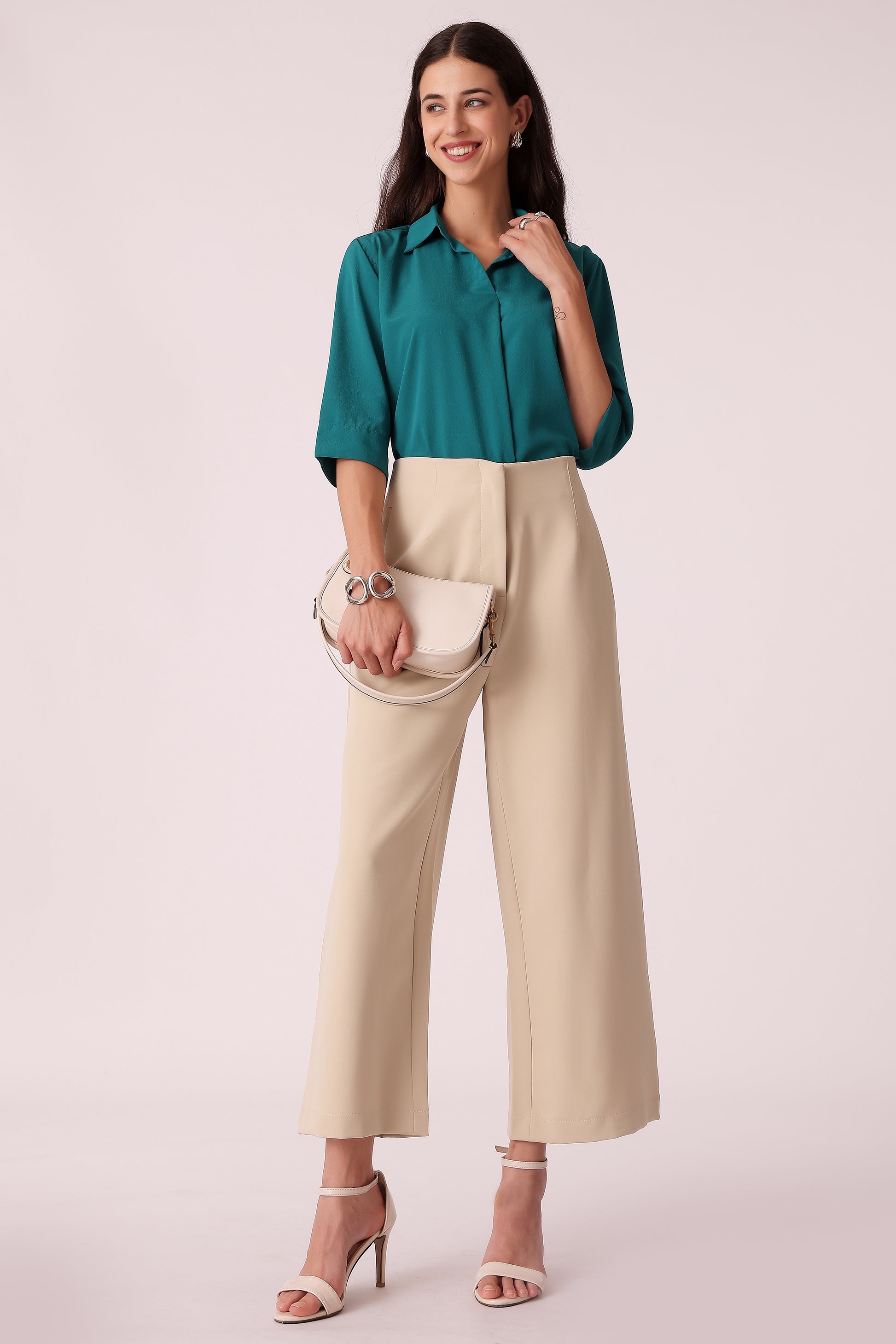western regular fit casual solid pants - extra image 3
