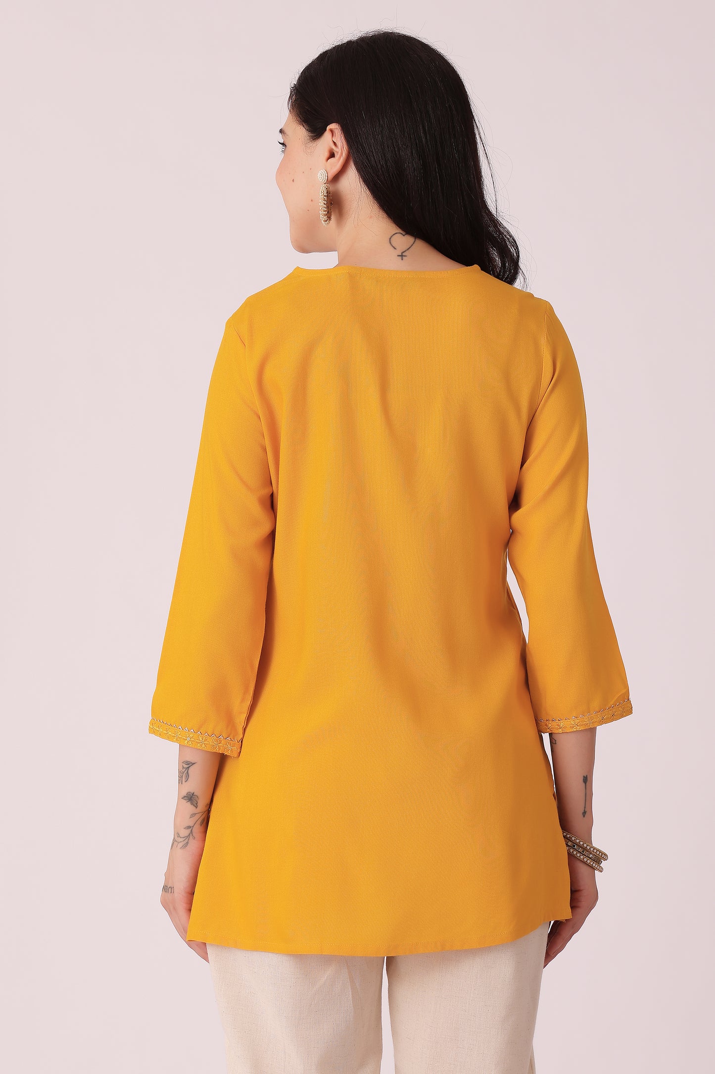 ETHNIC REGULAR FIT EMBROIDERY KURTA - extra image 2