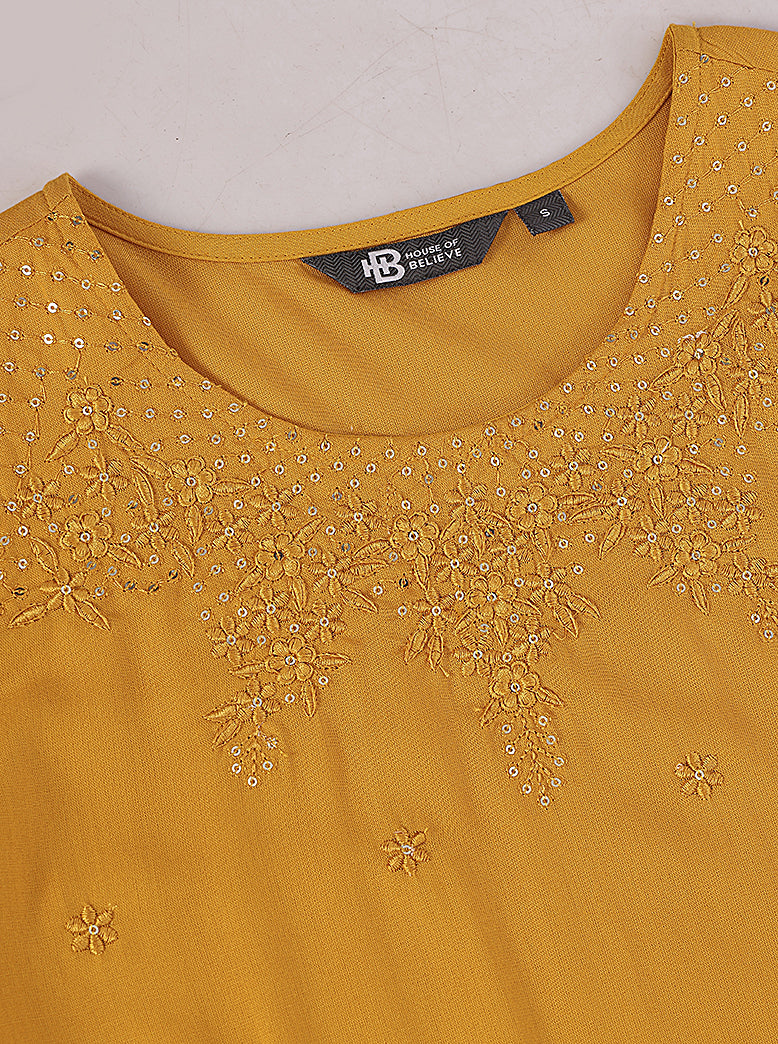 ETHNIC REGULAR FIT EMBROIDERY KURTA - extra image 4