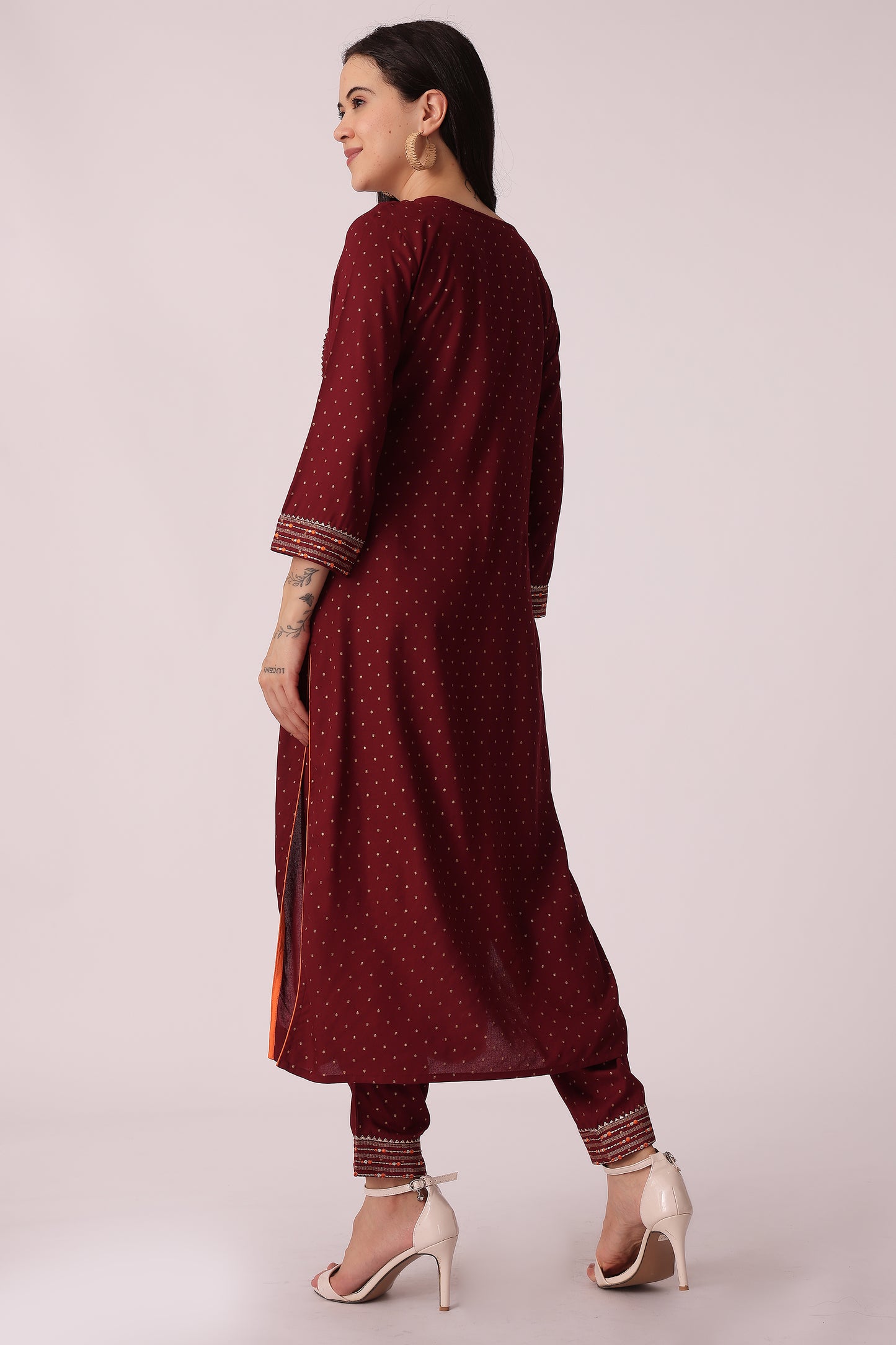 ETHNIC REGULAR FIT EMBROIDERY 2PCS SET - extra image 2
