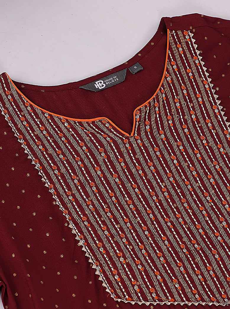 ETHNIC REGULAR FIT EMBROIDERY 2PCS SET - extra image 4
