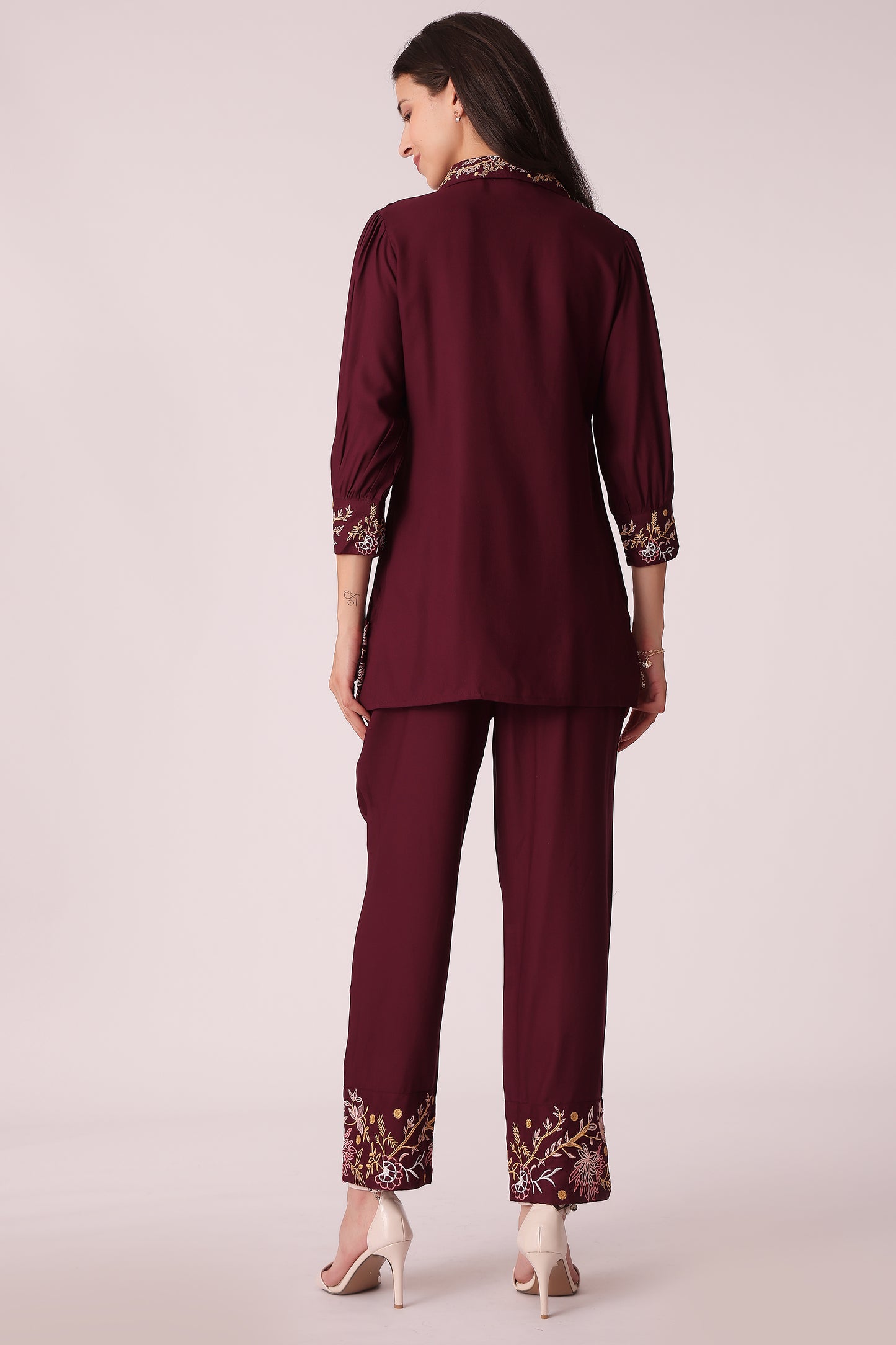 ETHNIC STRAIGHT FIT EMBROIDERY CORD SET - extra image 2