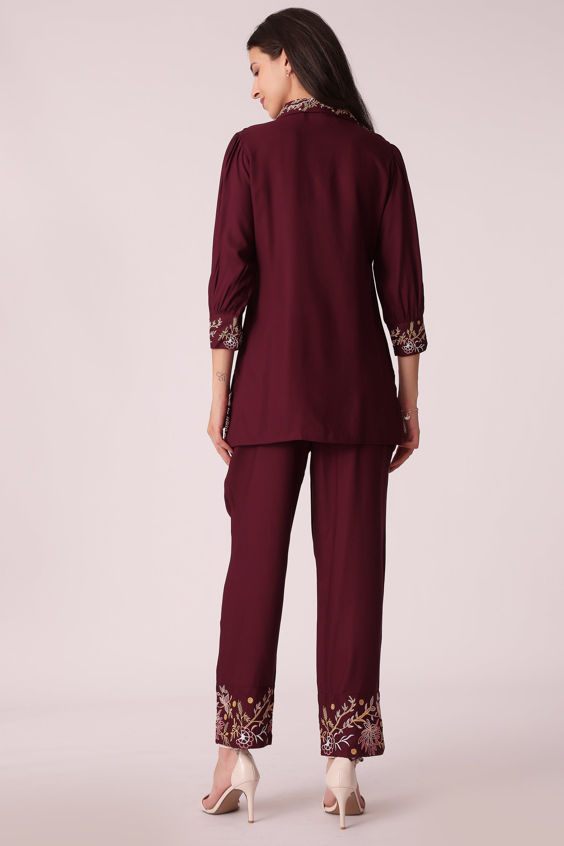 ETHNIC STRAIGHT FIT EMBROIDERY CORD SET - extra image 2