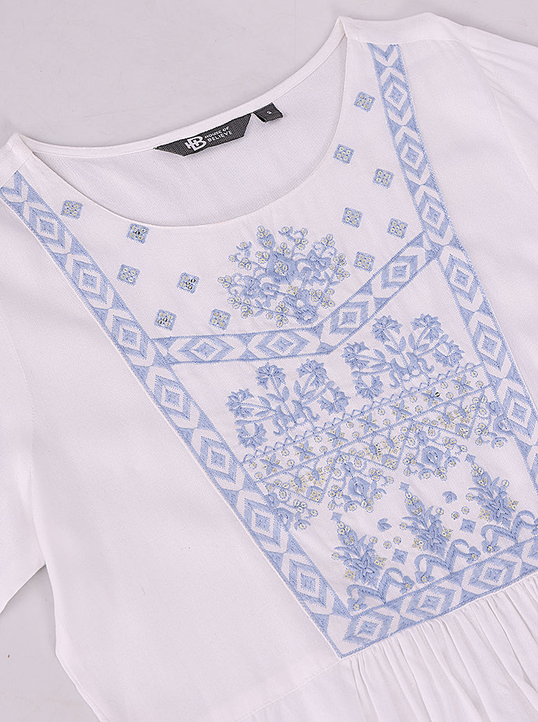 ETHNIC SLIM FIT EMBROIDERY TUNIC - extra image 4