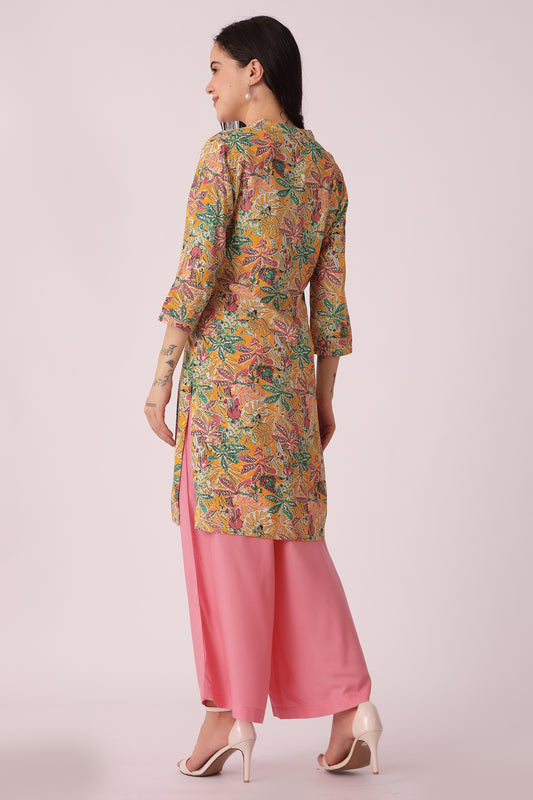 ETHNIC REGULAR FIT ALL OVER PRINT KURTA - extra image 2