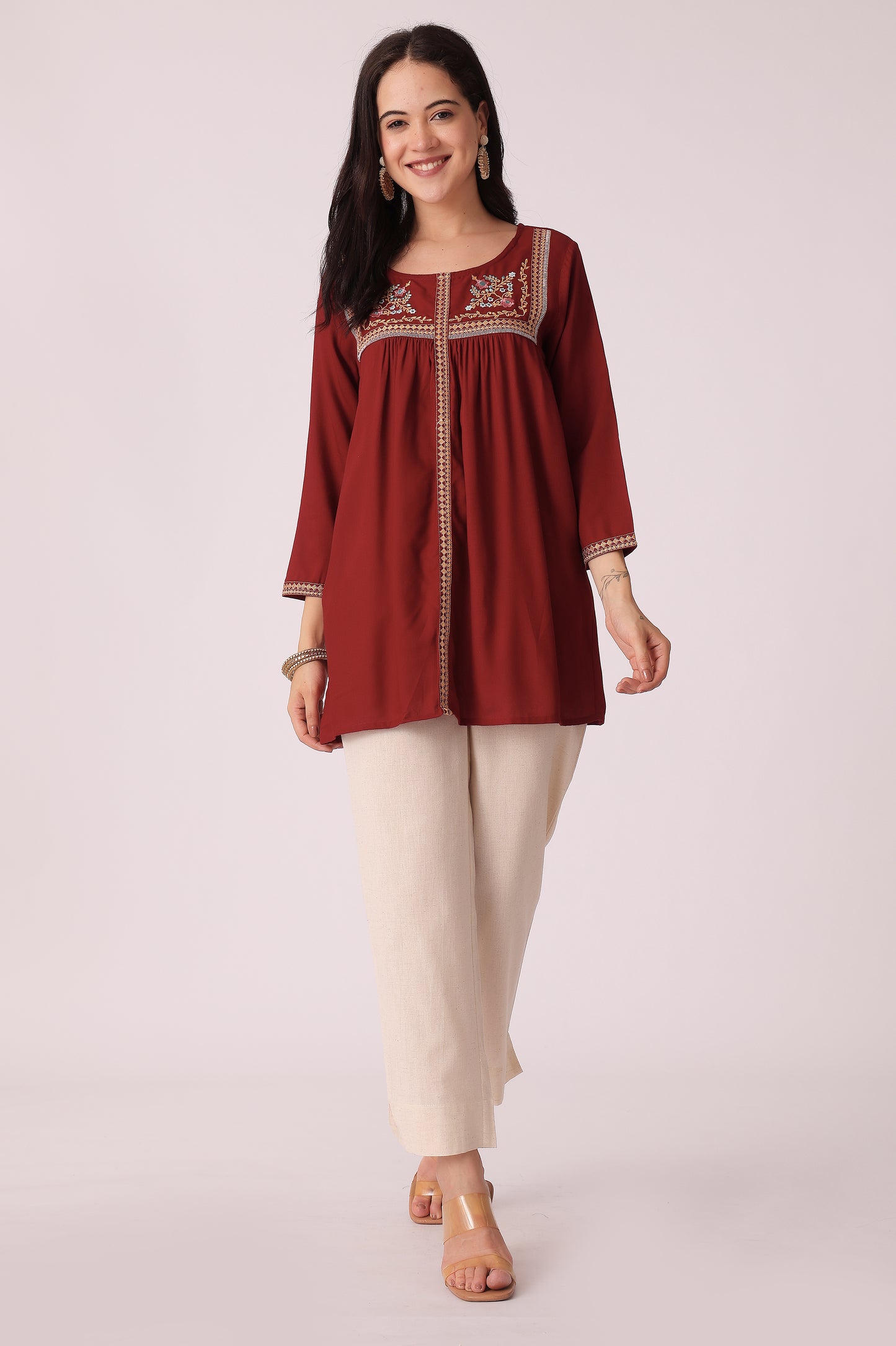 ETHNIC REGULAR FIT EMBROIDERY TUNIC - extra image 3