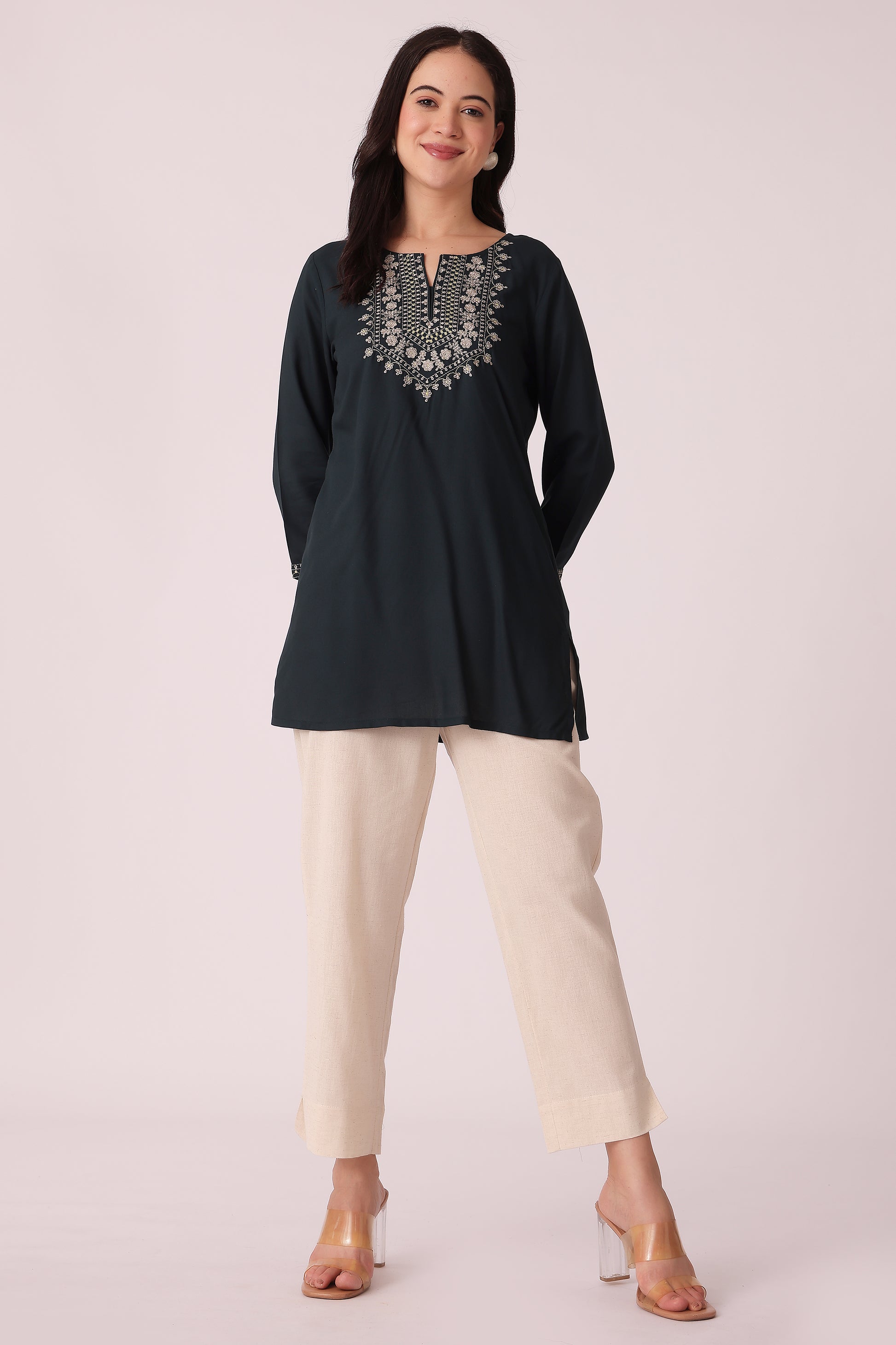 ETHNIC REGULAR FIT EMBROIDERY TUNIC - extra image 3