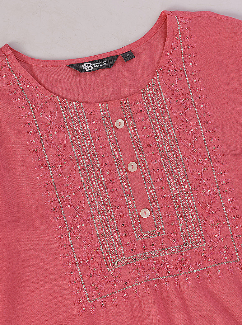 ETHNIC REGULAR FIT EMBROIDERY TUNIC - extra image 4