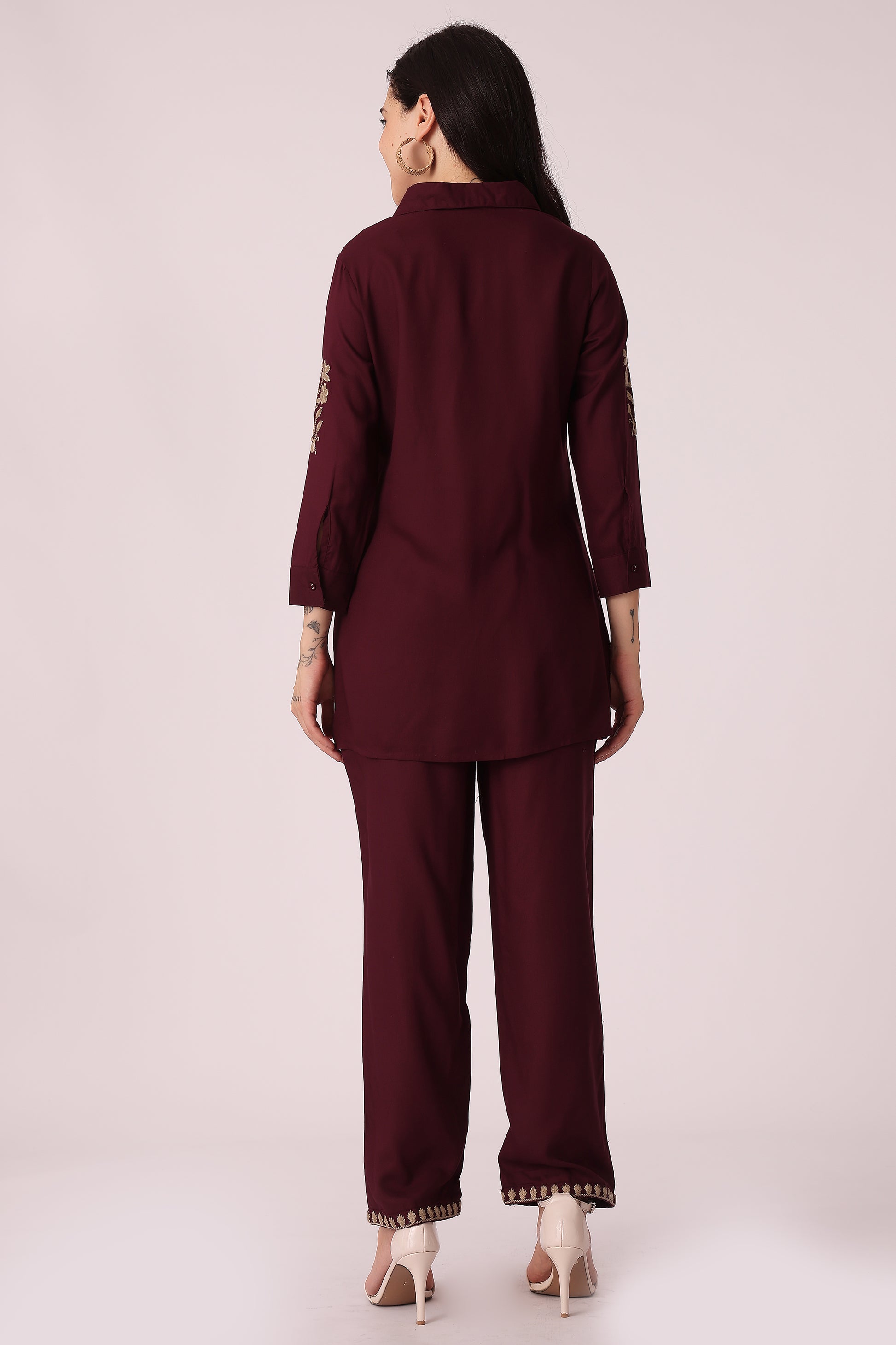 ETHNIC STRAIGHT FIT EMBROIDERY CORD SET - extra image 2