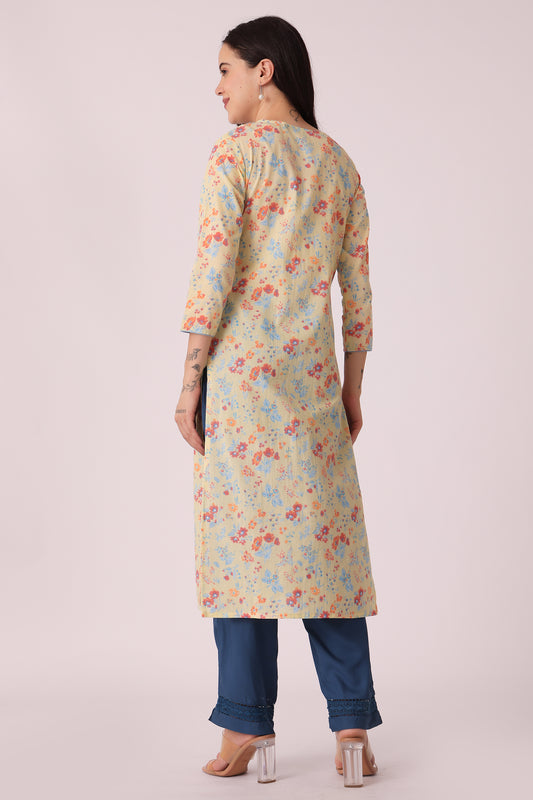 ETHNIC REGULAR FIT EMBROIDERY KURTA - extra image 2
