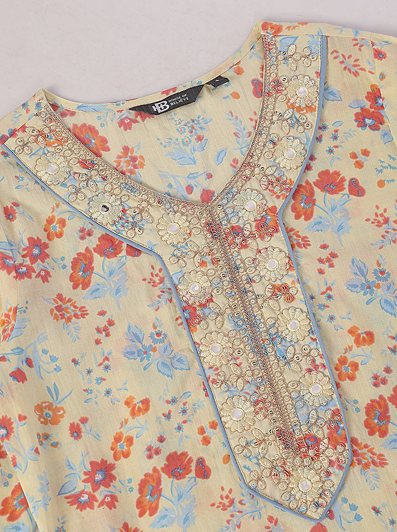 ETHNIC REGULAR FIT EMBROIDERY KURTA - extra image 4