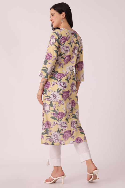 ETHNIC REGULAR FIT EMBROIDERY KURTA - extra image 2