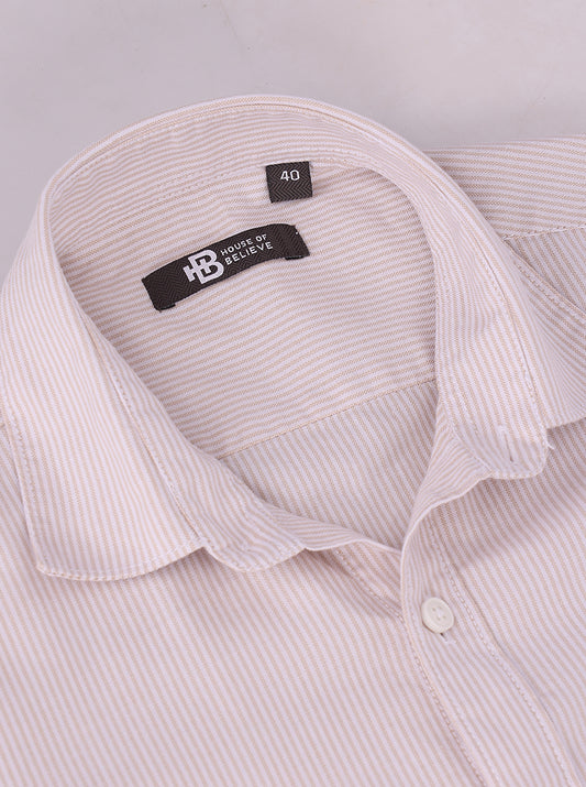 Men's Oxford Stripe Shirts Half sleeve - extra image 2
