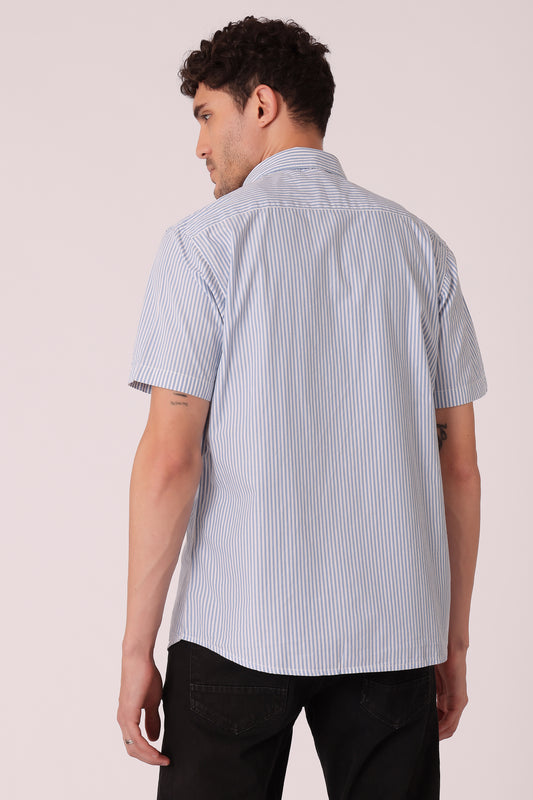 Men's Peach Poplin Shirts Half Sleeves - extra image 5
