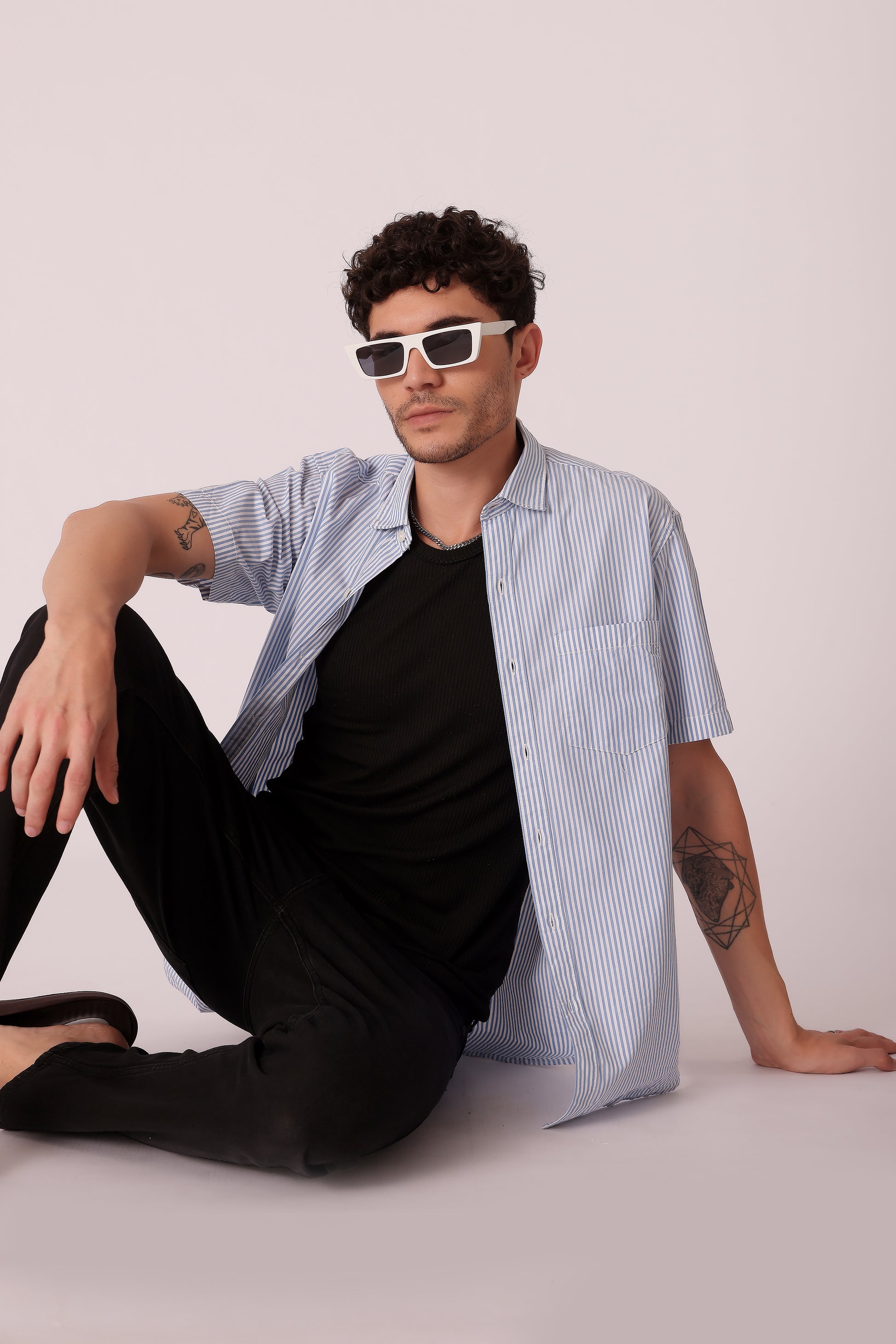 Men's Peach Poplin Shirts Half Sleeves - extra image 4