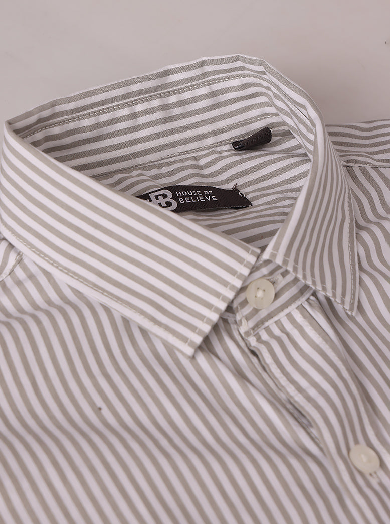 Men's Peach Poplin Shirts Half Sleeves - extra image 2