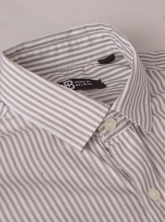 Men's Peach Poplin Shirts Half Sleeves - extra image 2