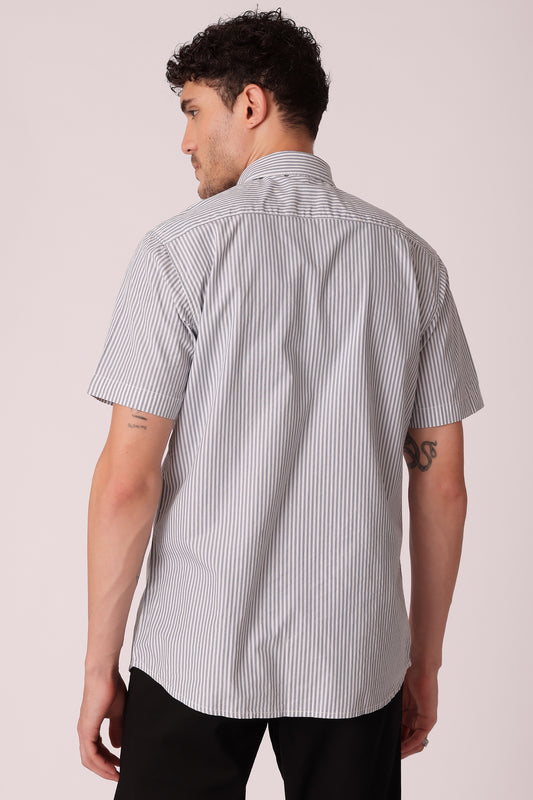 Men's Peach Poplin Shirts Half Sleeves - extra image 6