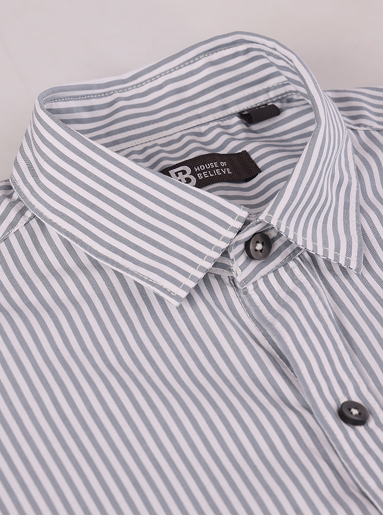 Men's Peach Poplin Shirts Half Sleeves - extra image 4