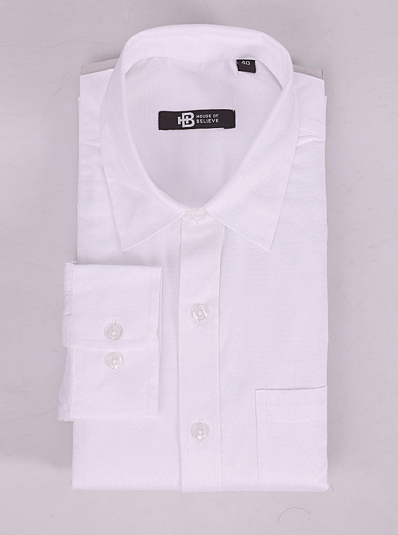 Men's Superwhite dobby's Shirt Full sleeves - extra image 4