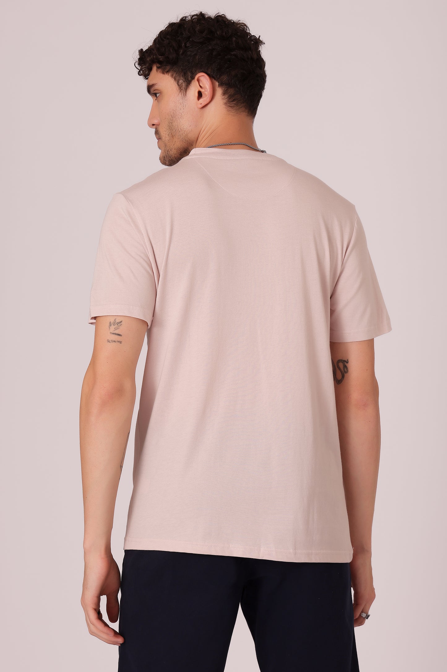 Men's solid Cotton Modal Tshirt - extra image 6
