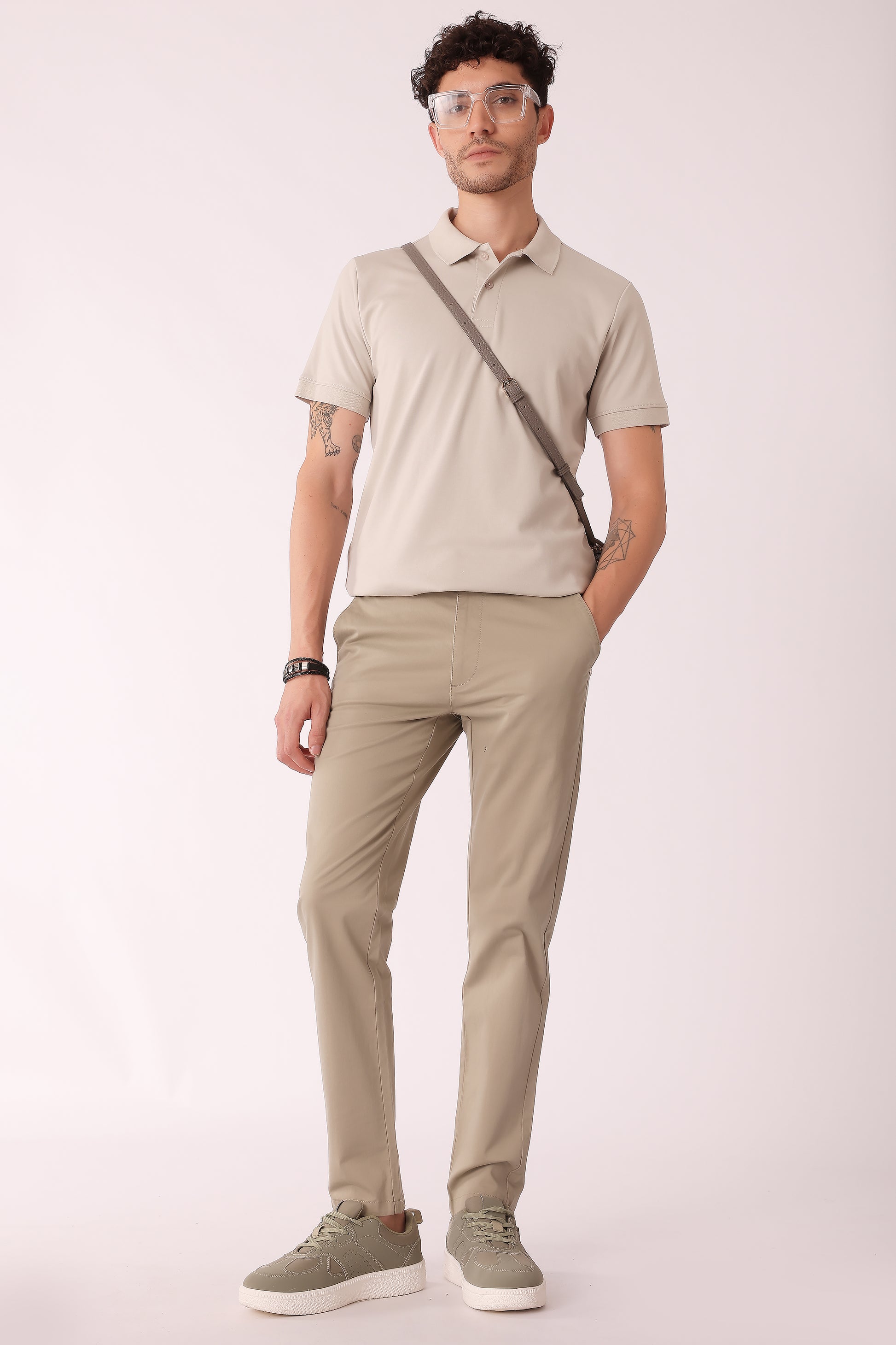Men's Cotton stretch Slim Fit Chinos - extra image 5