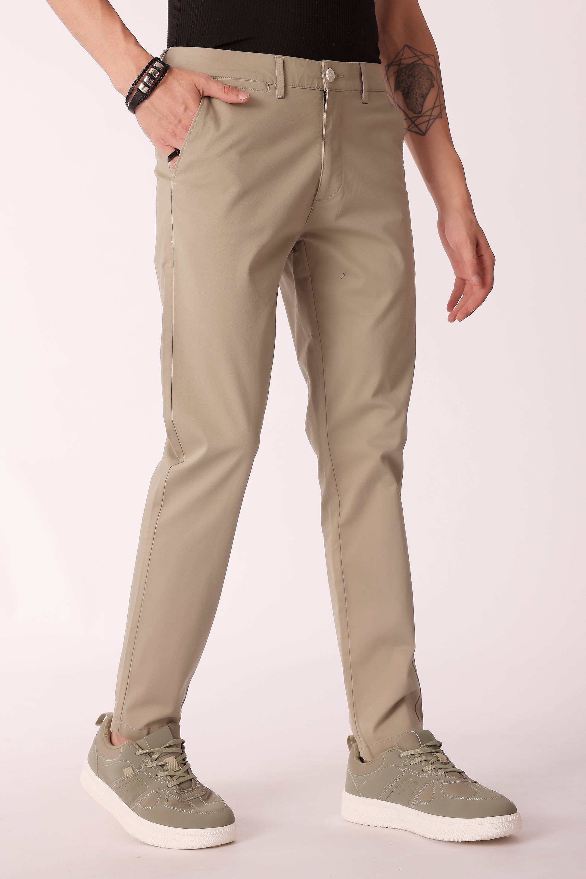 Men's Cotton stretch Slim Fit Chinos - extra image 2