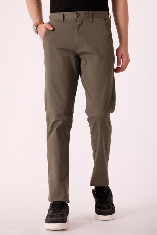 Men's Cotton stretch Slim Fit Chinos - Olive