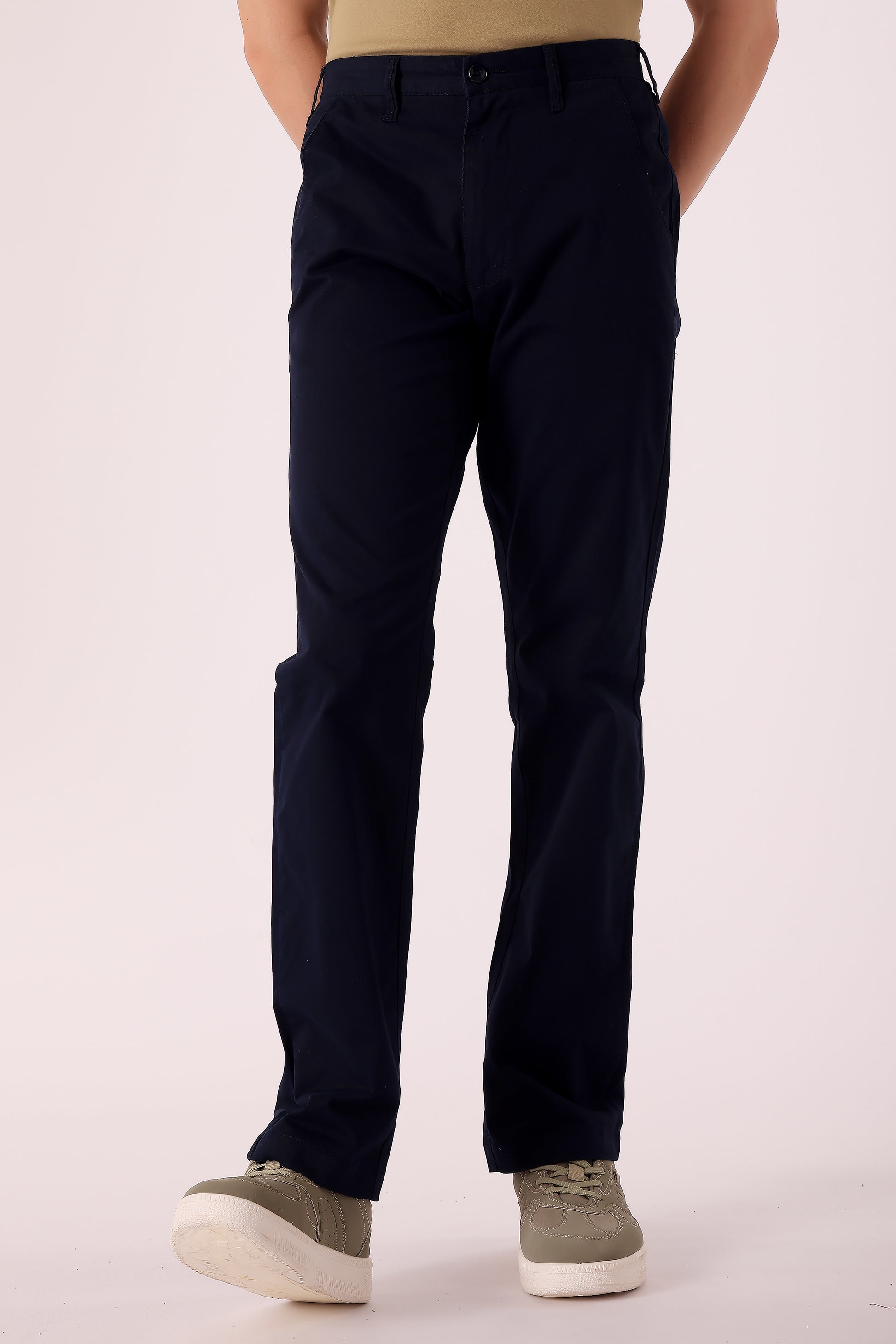 Men's Cotton stretch Slim Fit Chinos - Navy