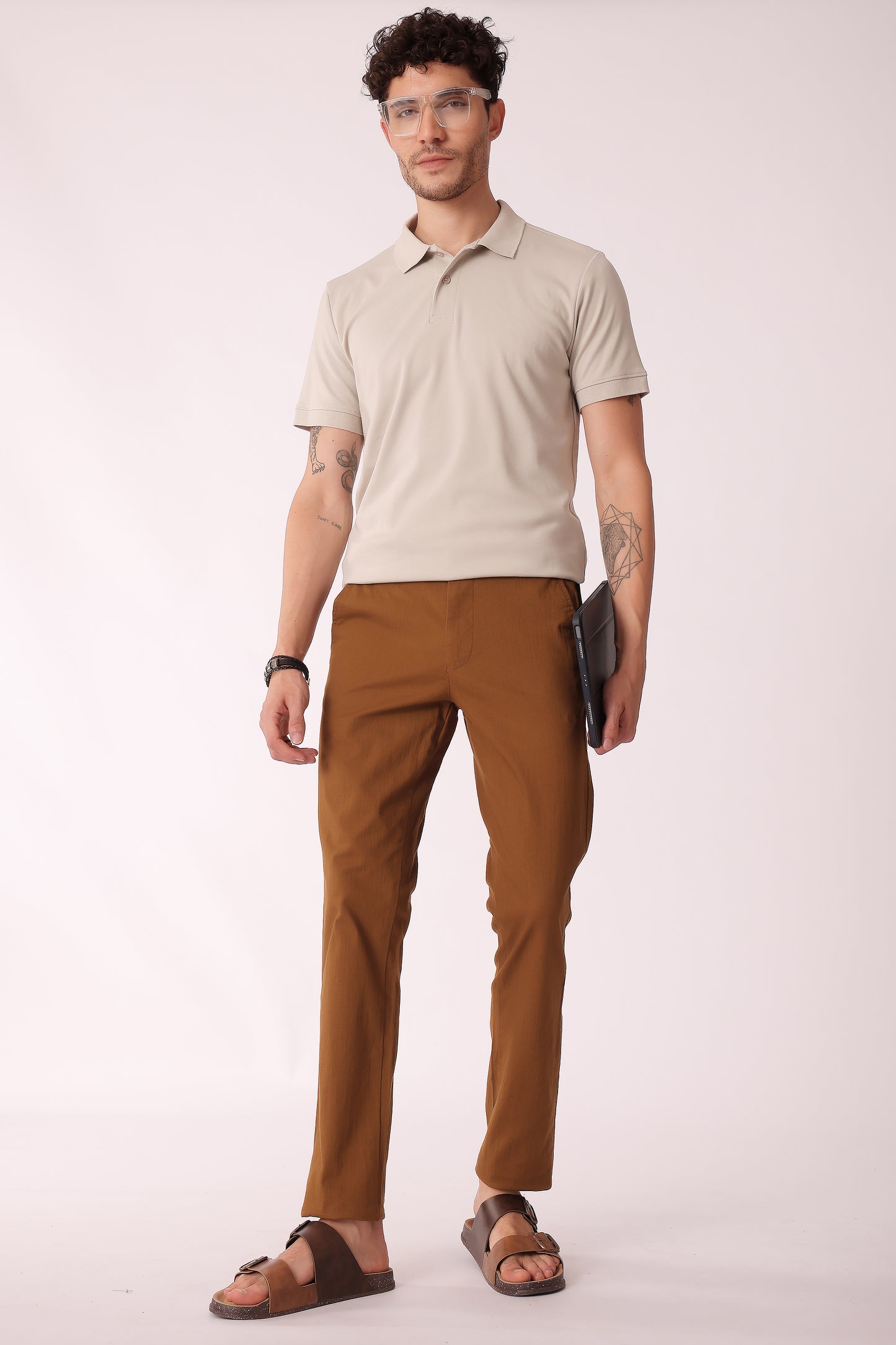 Men's Cotton stretch Slim Fit Chinos - extra image 2