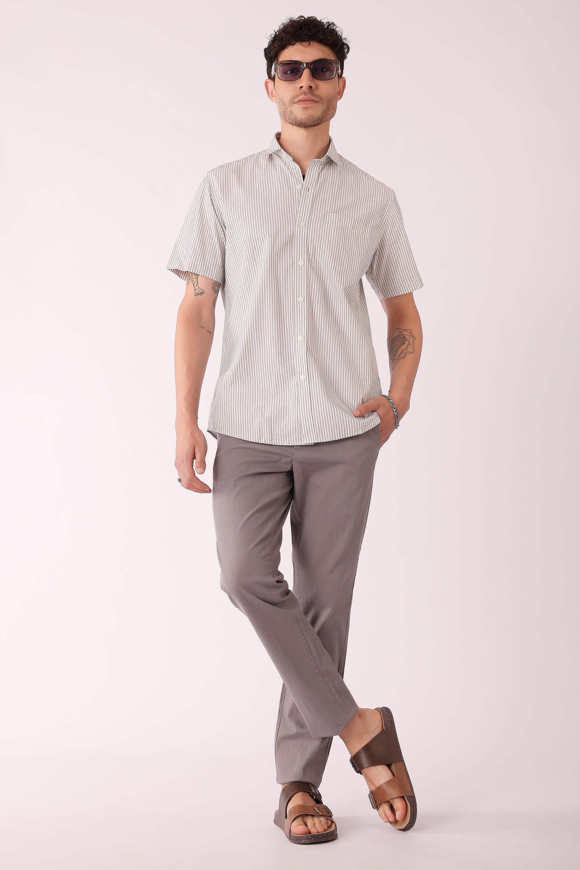 Men's Cotton stretch Slim Fit Chinos - extra image 3