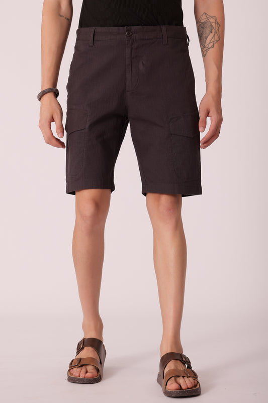 Men's Cotton stretch Shorts - Dk Grey