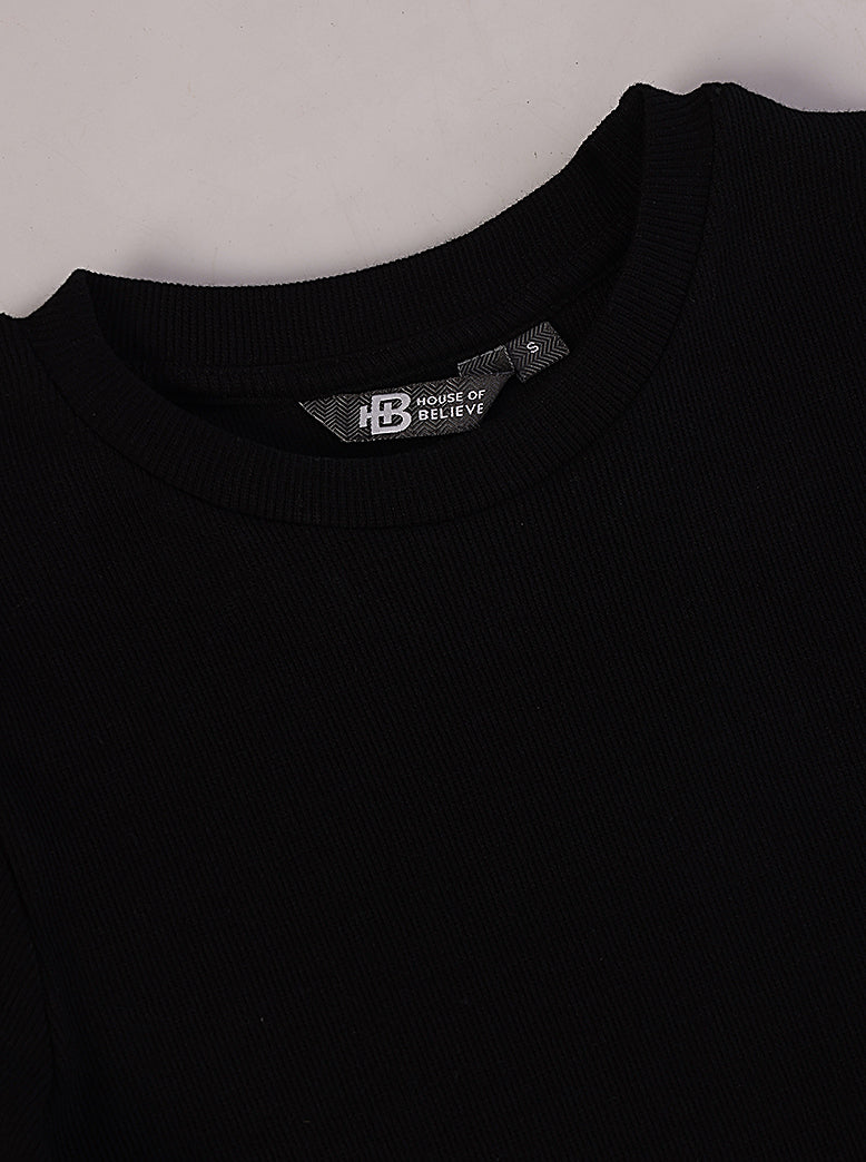 western crop fit casual solid t-shirts - extra image 4