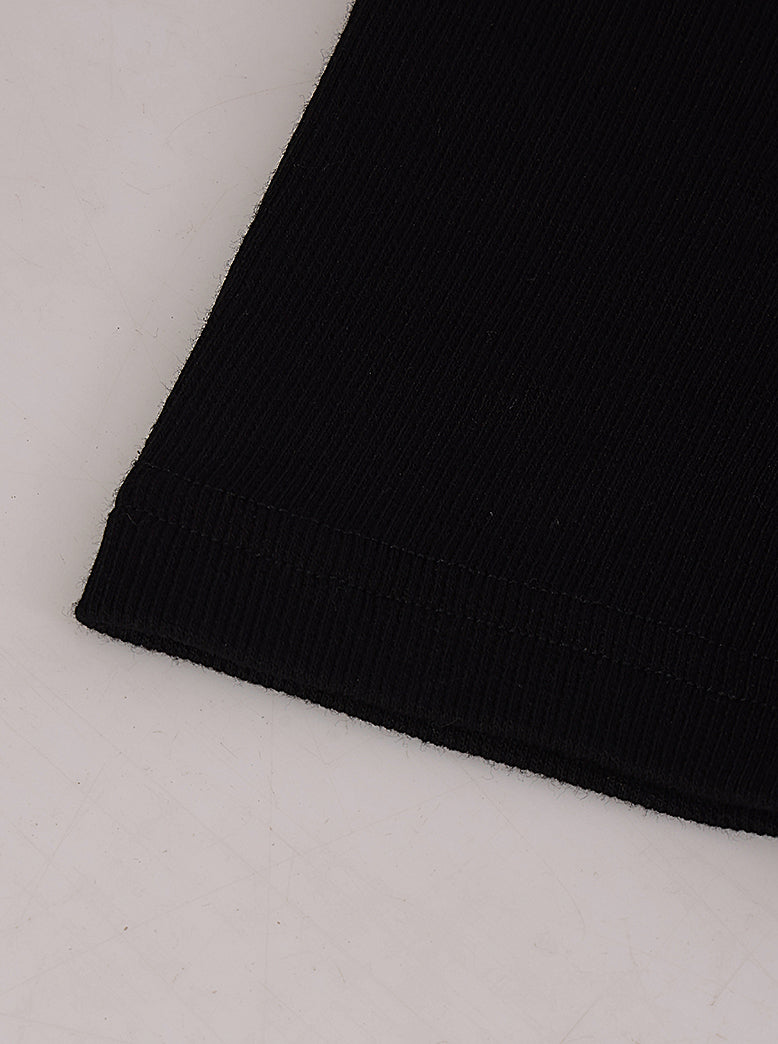 western crop fit casual solid t-shirts - extra image 5