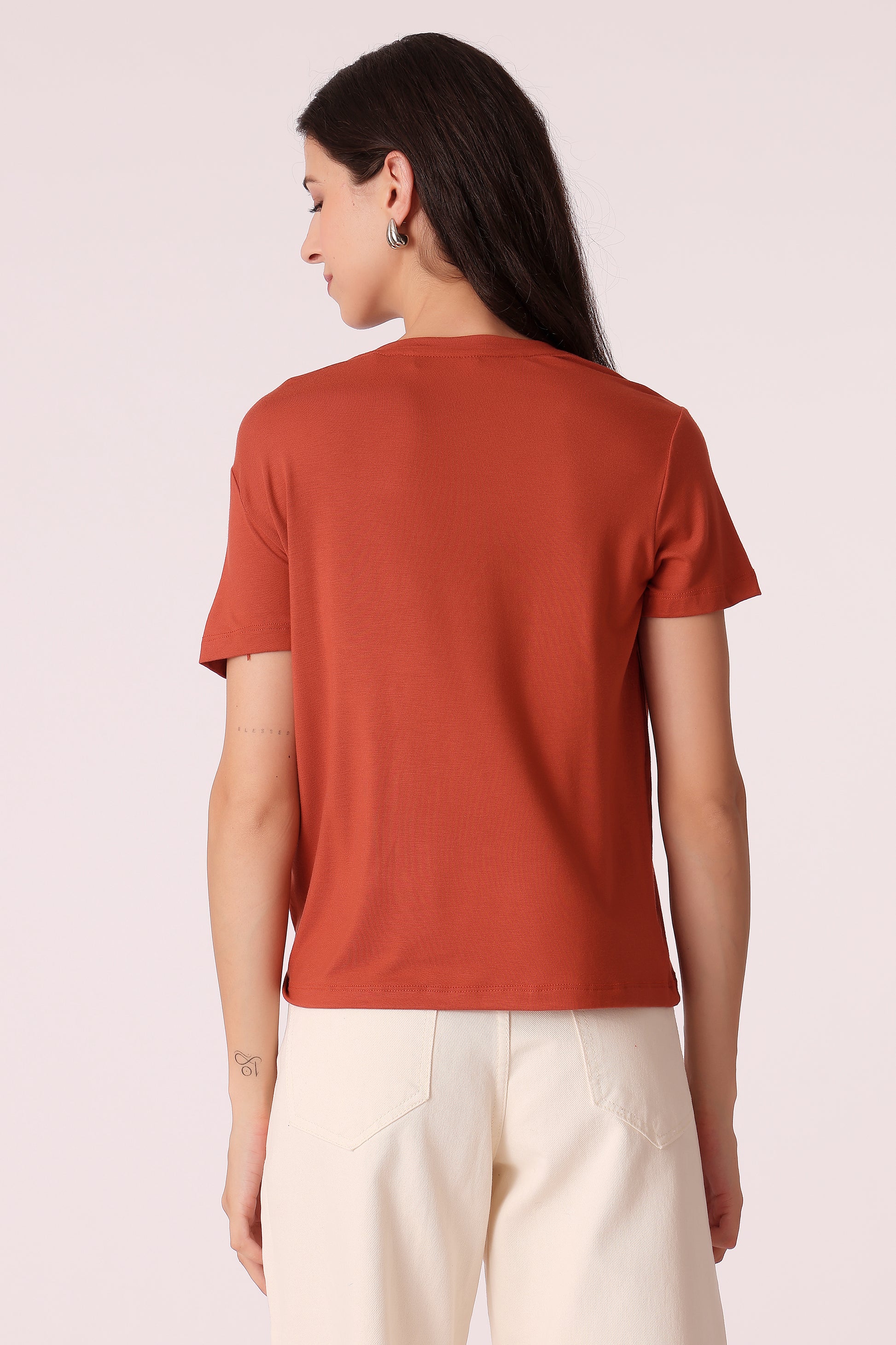 western regular fit casual solid t-shirts - extra image 2
