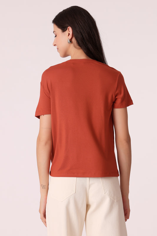 western regular fit casual solid t-shirts - extra image 2