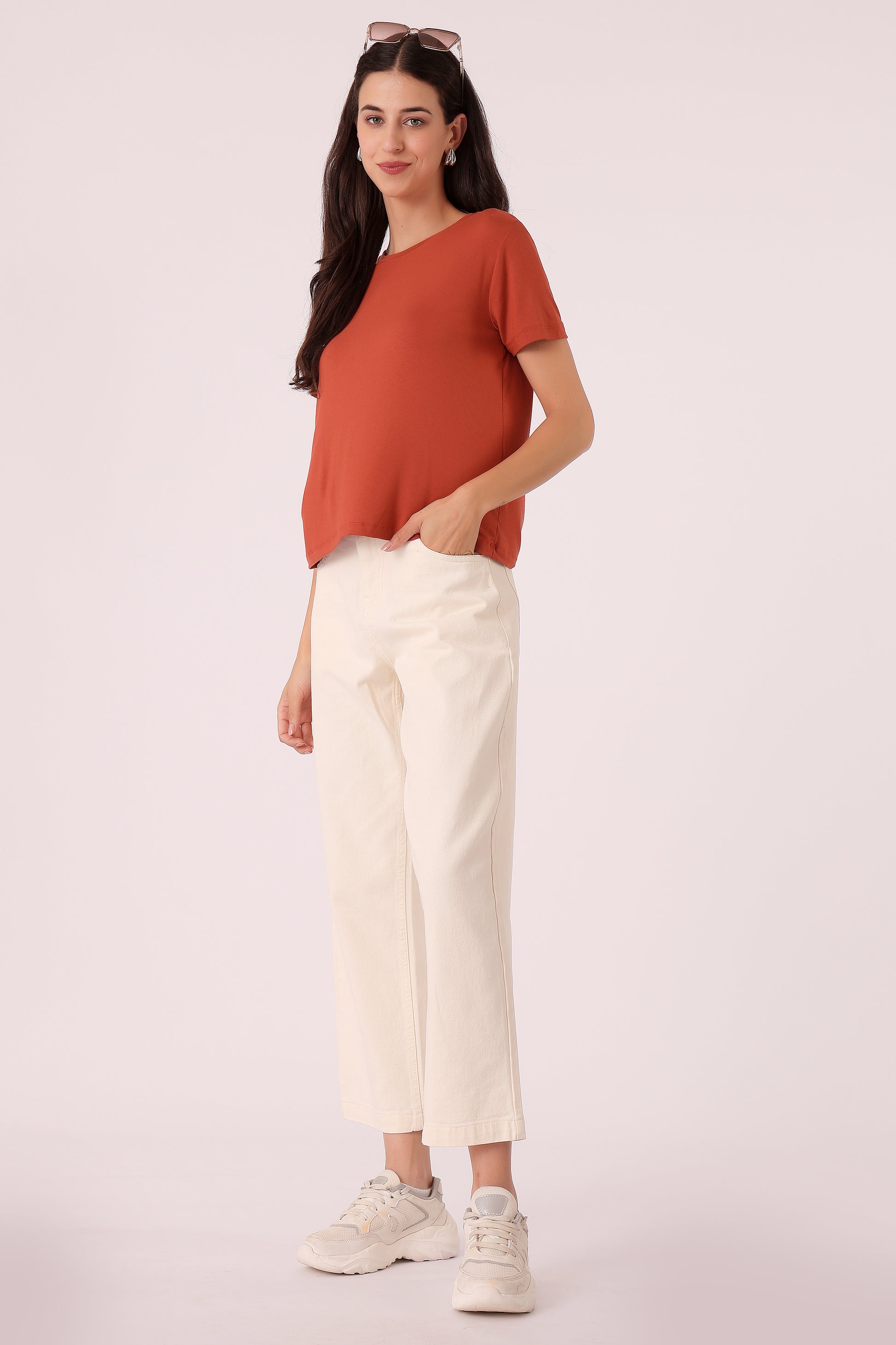 western regular fit casual solid t-shirts - extra image 3
