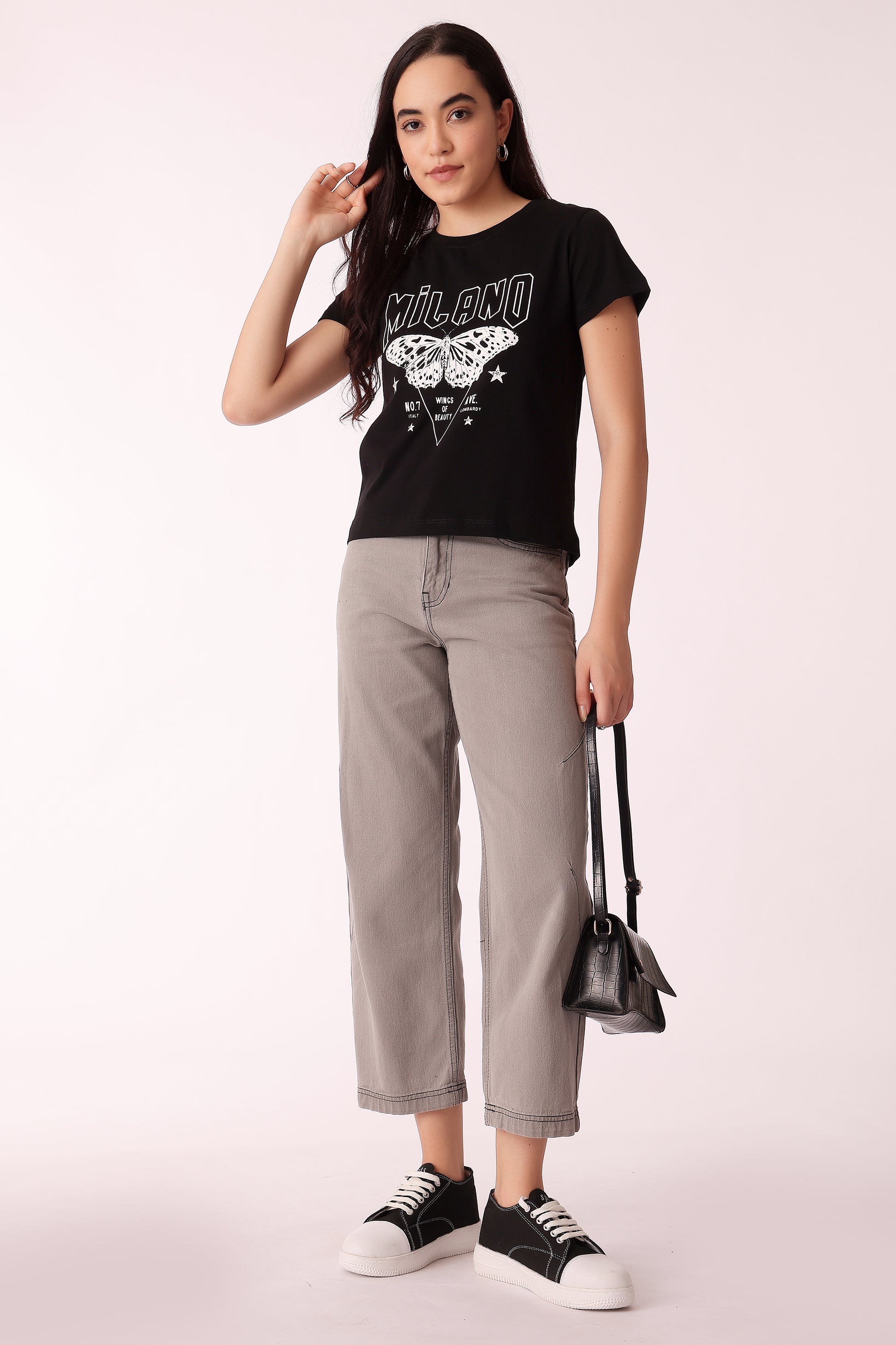 western oversized fit casual print t-shirts - extra image 3