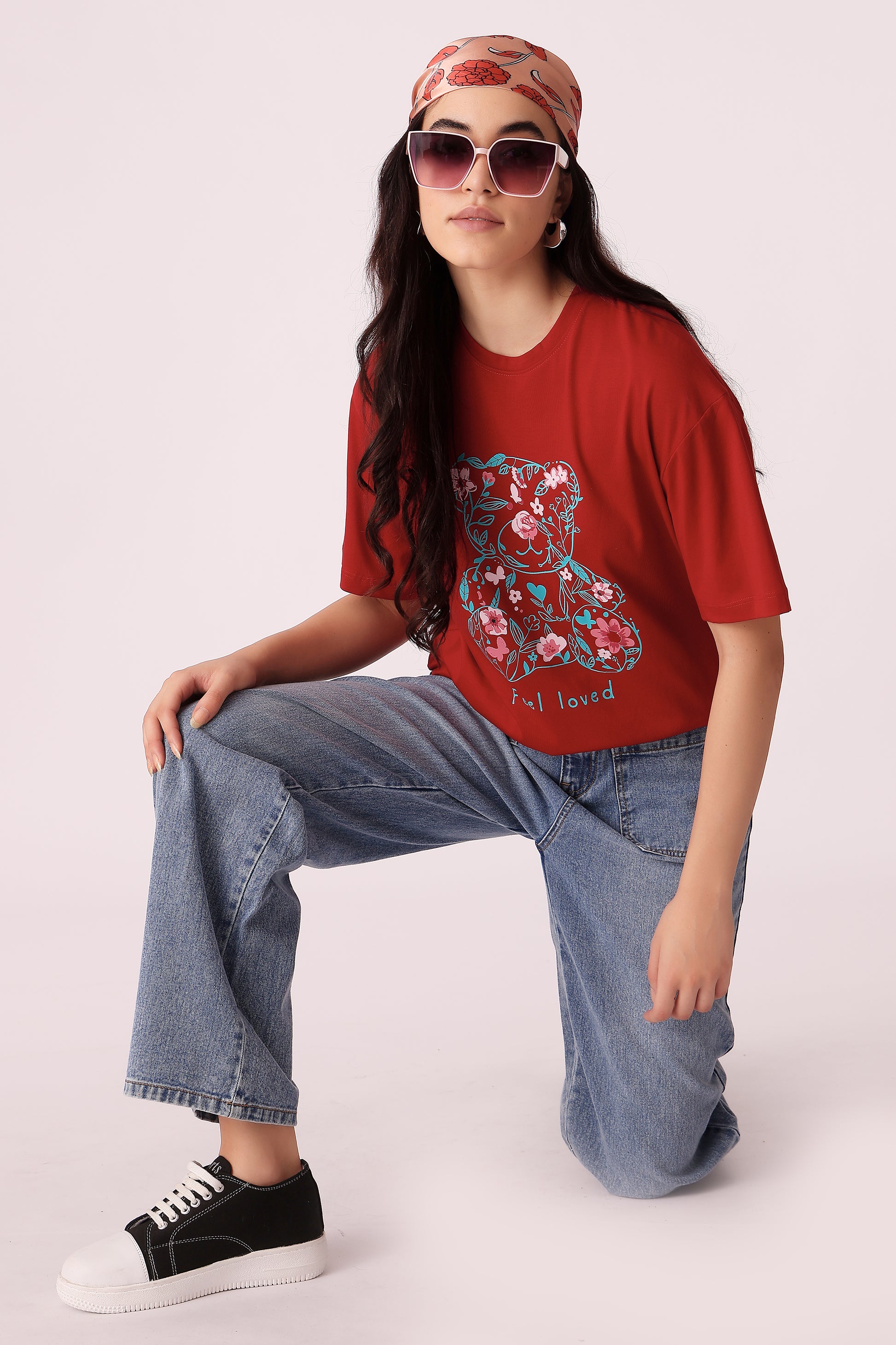 western oversized fit casual print t-shirts - extra image 3