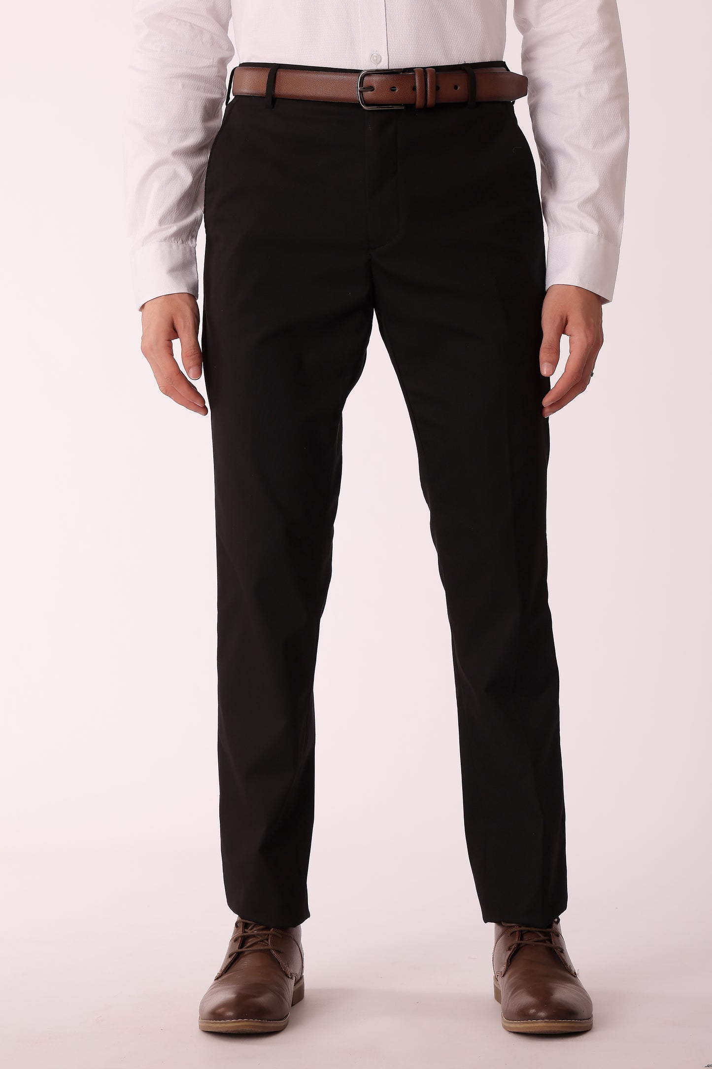 Men's Slim Fit Formal Pants - Black