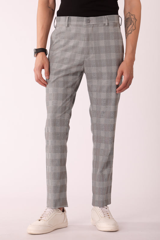 Men's Slim Fit Formal Pants - Grey