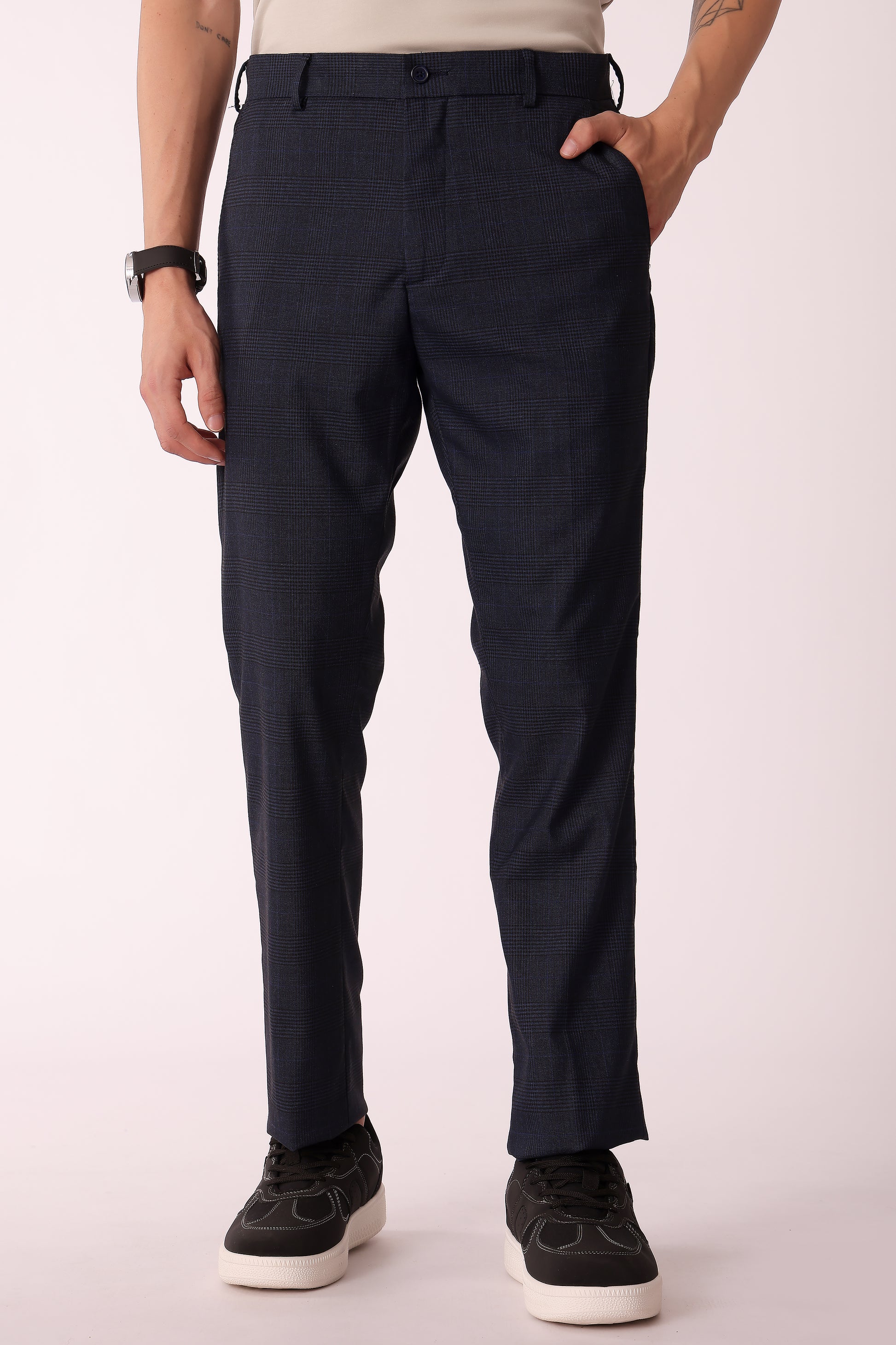 Men's Slim Fit Formal Pants - Navy