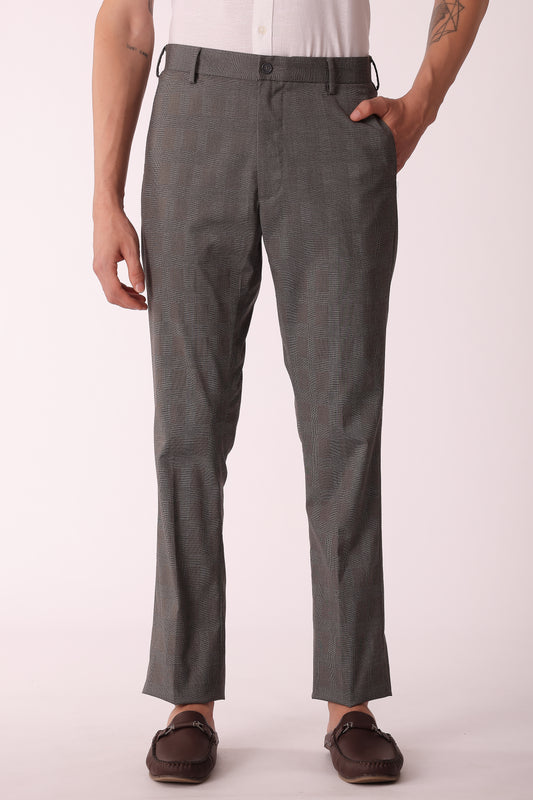 Men's Slim Fit Formal Pants - Charcoal