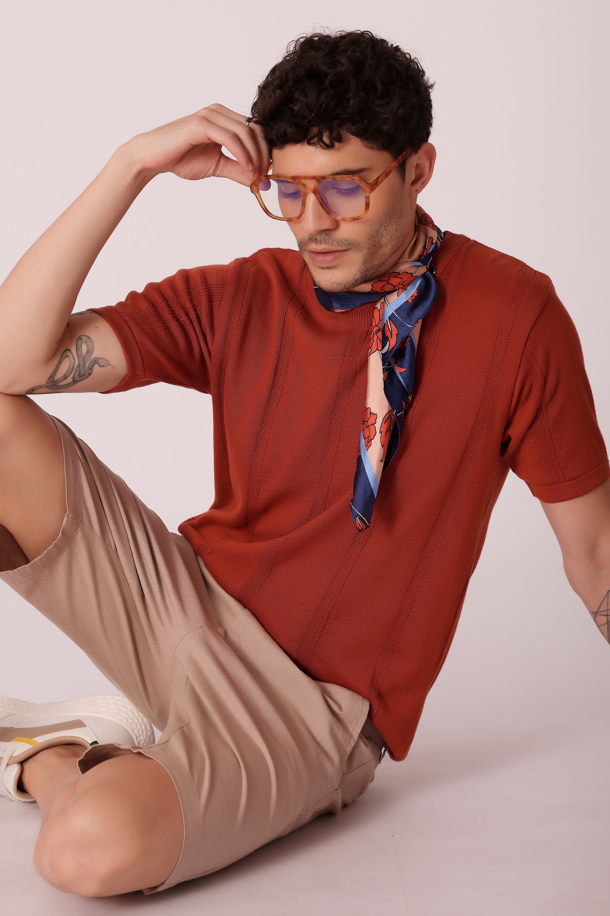 Men's Flat Knit Crew neck tshirt - extra image 5