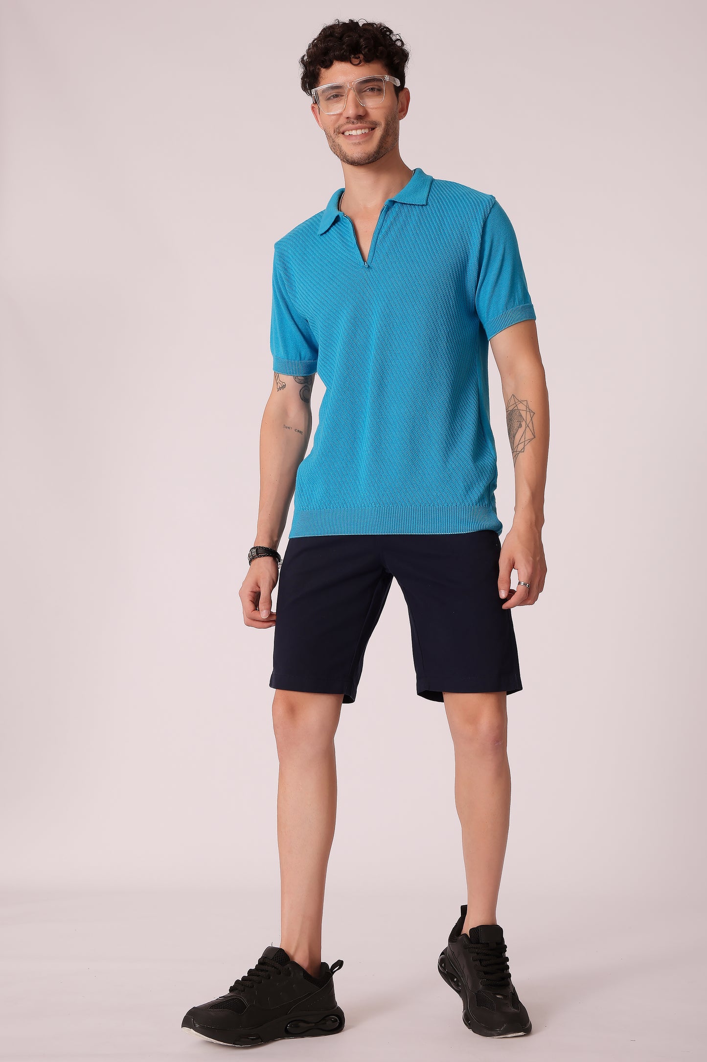 Men's Flat Knit Polo Tshirt - extra image 5