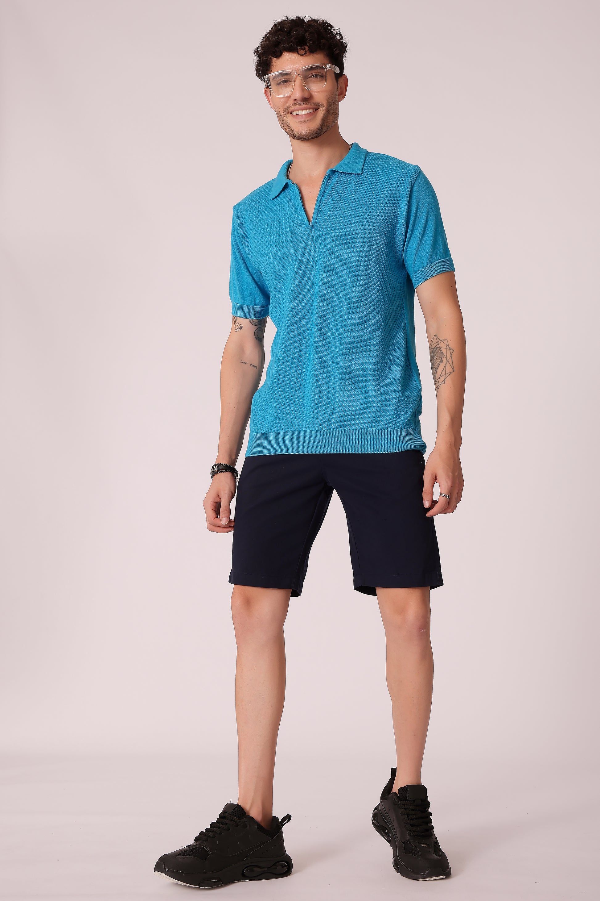 Men's Flat Knit Polo Tshirt - extra image 5