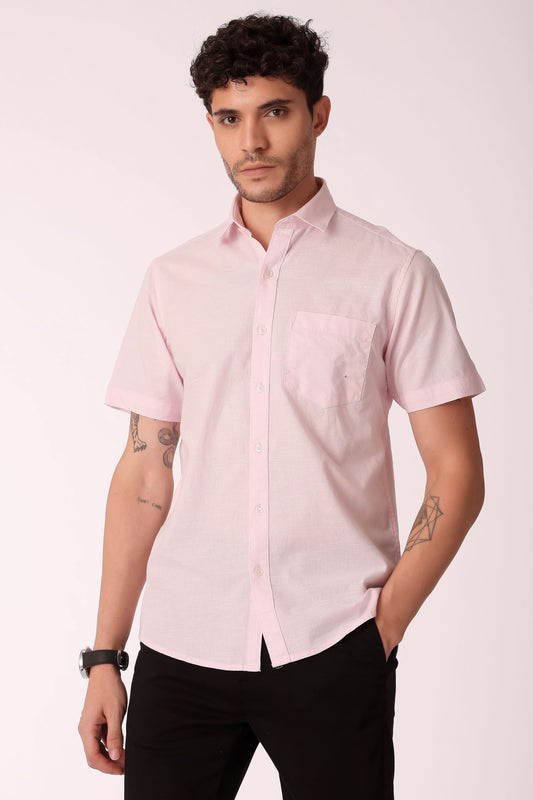 Men's Cotton Slub shirt Half sleeve