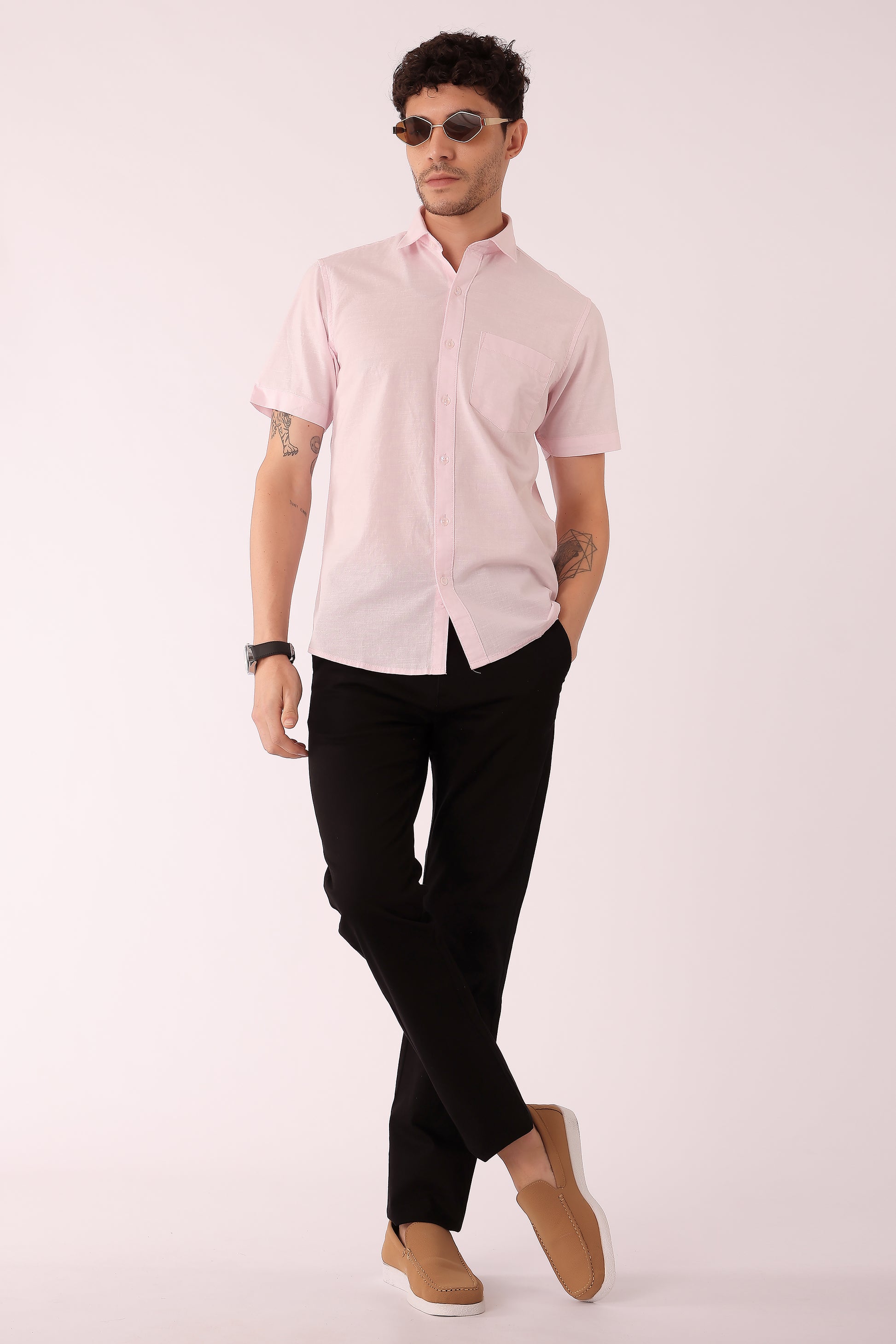 Men's Cotton Slub shirt Half sleeve - extra image 2