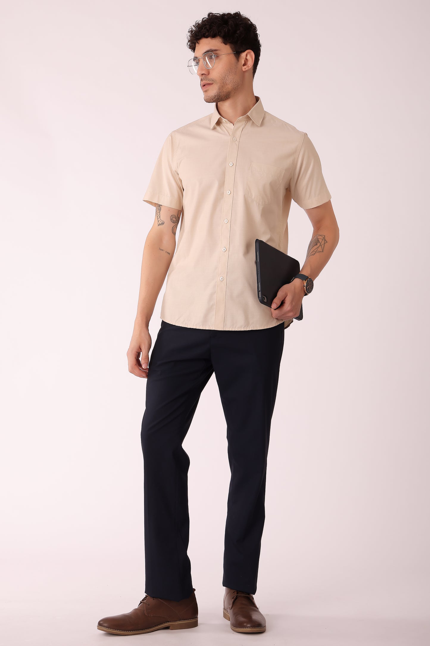 Men's Cotton Blend fila fill Shirt Half Sleeves - extra image 6