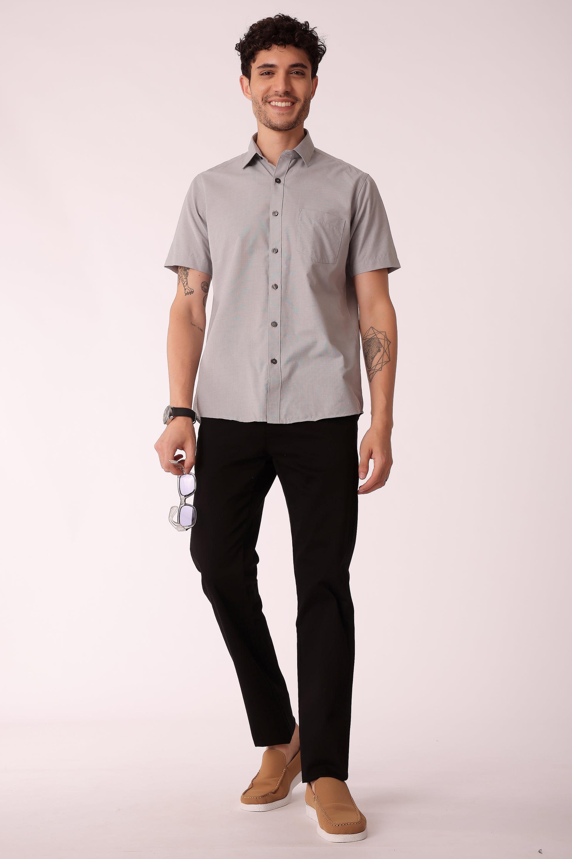 Men's Cotton stretch Slim Fit Chinos - extra image 3